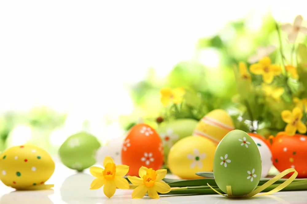 SHENGYONGBAO Art Cloth Custom Photography Backdrops Prop Easter day theme Photo Studio Background ZONV-1147
