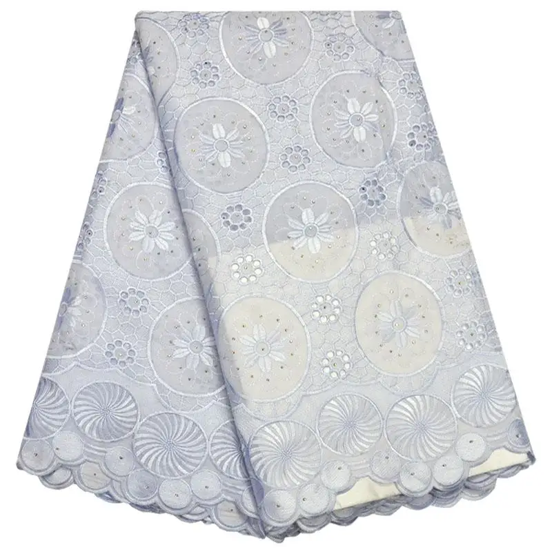 

Nigerian Lace fabrics 2018 White African Swiss Voile Lace High Quality Swiss Voile Lace in Switzerland For Wedding dress PS2-2