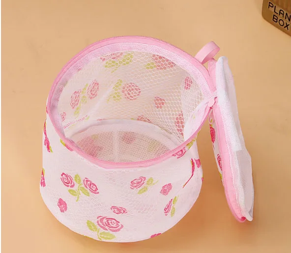 

thickness net laundry bag bra underwear protective travel storage machine wash mesh Patterned cylindrical shape