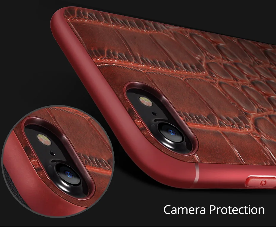 NKOBEE For iPhone8 Case Leather Crocodile 3D Coque For iPhone 8 Plus Case Luxury Silicone TPU Cover For iPhone 8plus Case Slim (5)