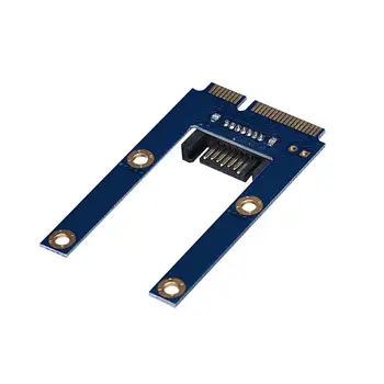 

50mm Mini PCI-E mSATA SSD To Flat SATA 7p Hard Disk Drive PCBA Extension Adapter MOSUNX Futural Digital Drop Shipping F35