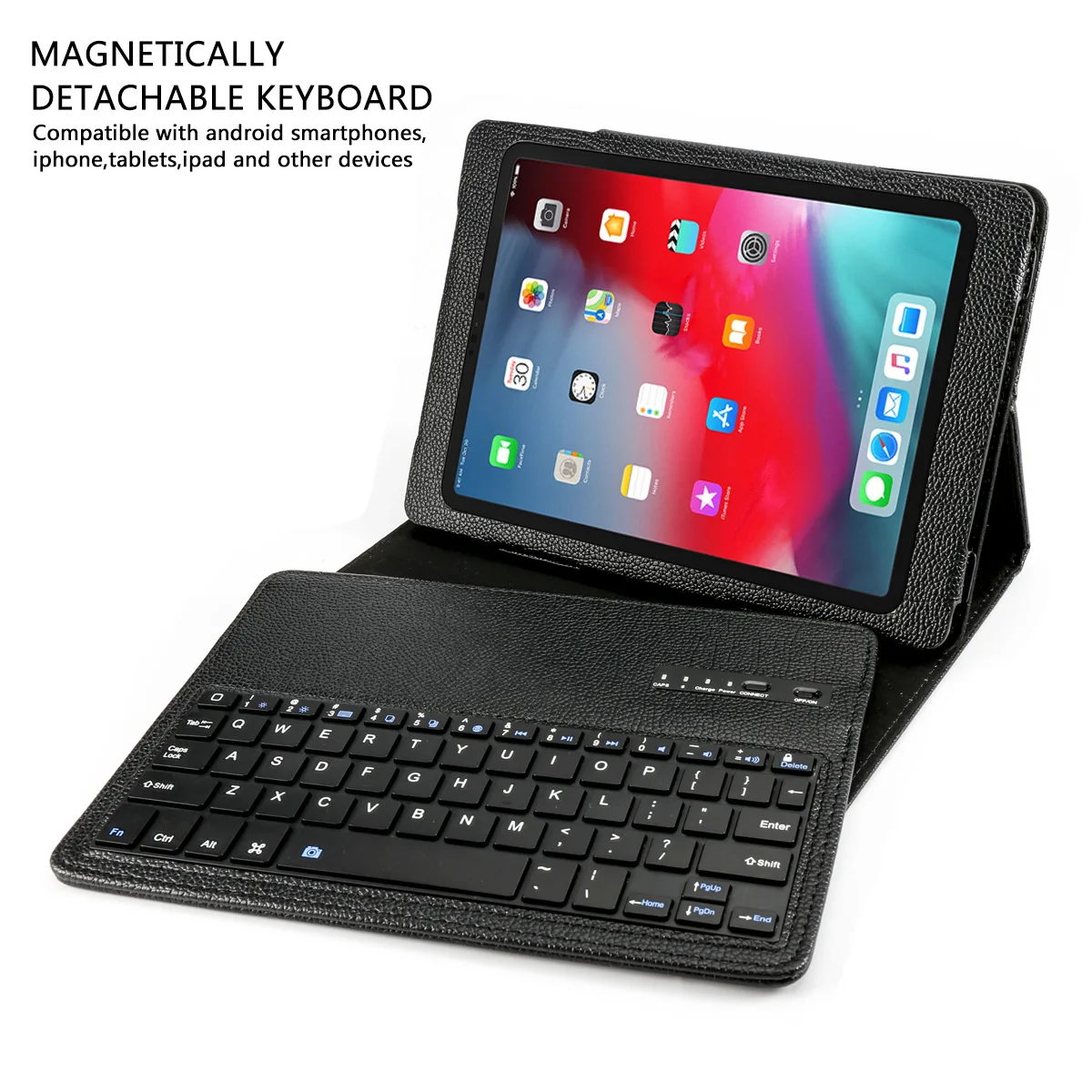 Для iPad Pro 11 дюймов 2018 съемный планшет клавиатура чехол из искусственной кожи планшеты комплект США беспроводной клавиатура защитная крышка