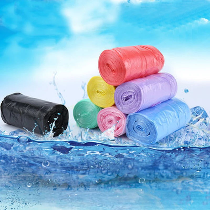 6 Rolls/90pcs Cat Dog Pet Waste Garbage Poop Clean Pick-Up Bag Plastic