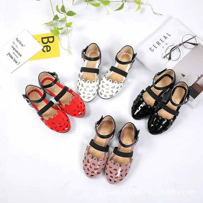 

WENDYWU 2017 Children Shoes Girls Shoes Brand Summer Autumn Fashion Princess Sandals Kid Designer Single Sandals Shoes For Girls