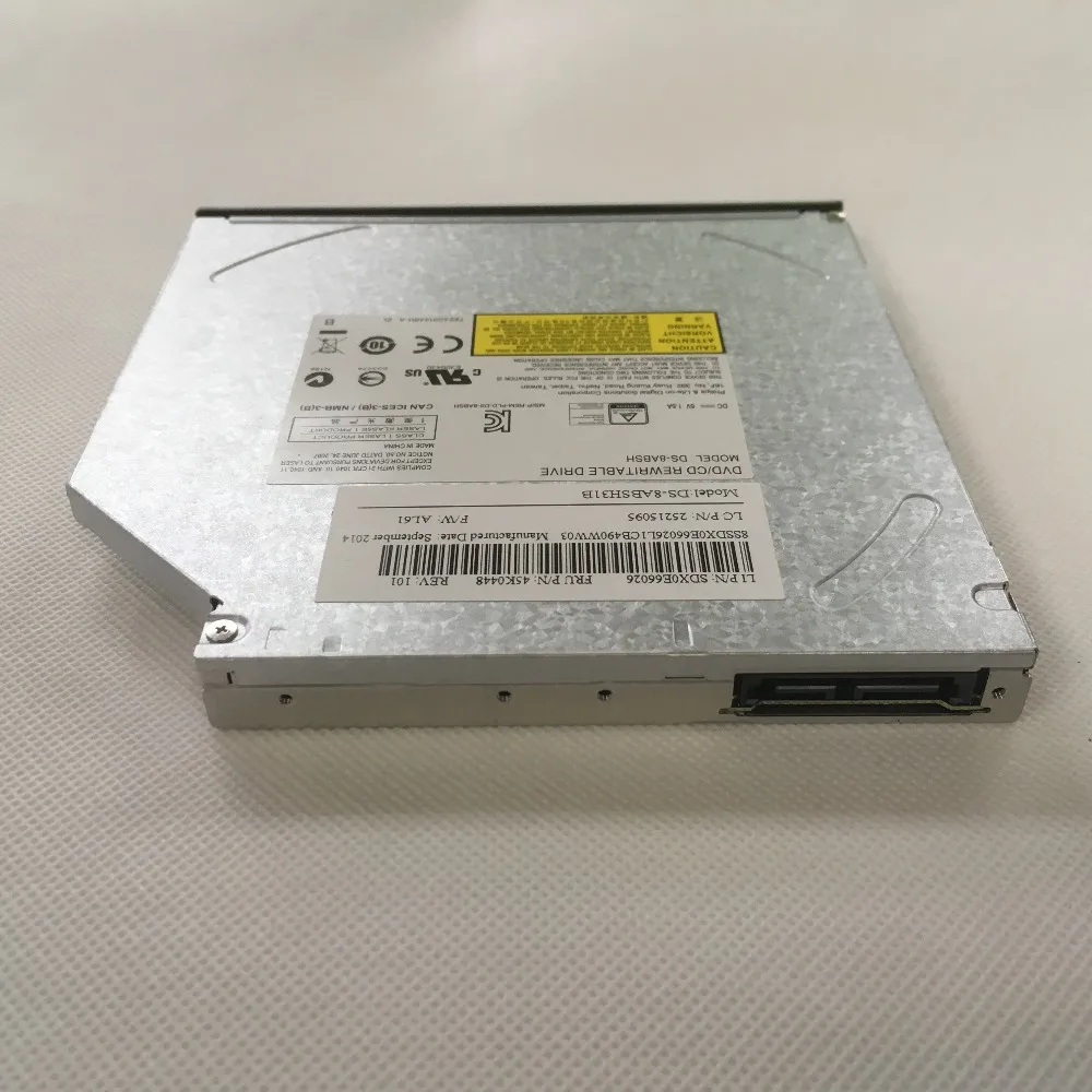 Ноутбук внутренний двойной Слои 8X DVD+-RW DVDRAM DS-8ABSH DS-8ACSH 12,7 мм SATA лоток загрузки диска для lenovo hp DELL Тетрадь