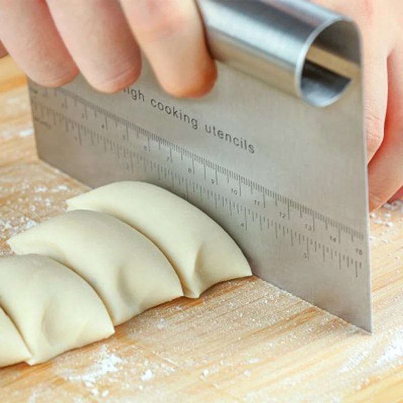 Buy Stainless Steel Bench Knife Dough Board Scraper