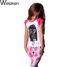 New 2016 Baby Girl T font b Shirt b font Ice Cream Pirnt Casual Short Sleeve