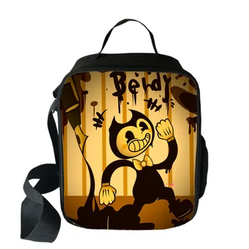 

Bendy and The Ink Machine Lunch Bag Men Women Casual Travel Portable Lunch Bags Kids Toddlers Satchel Snacks Toys Bags