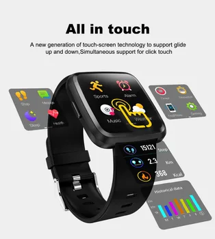

IP67 Waterproof Y7P Smart Watch Fitness Tracker Heart Rate Monitor Blood Pressure Women men Clock Smartwatch Android IOS watches