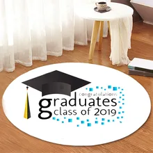 ISHOWTIENDA Выпускной сезон фланелевый коврик украшение гостиной Детская комната коврик для ног 60 см