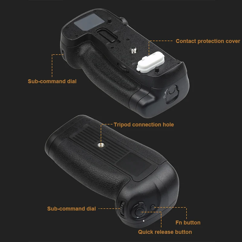 

High Quality Professional Battery Grip Compatible with EN-EL15A/ EN-EL18B/ AA Battery for Nikon D850 Camera