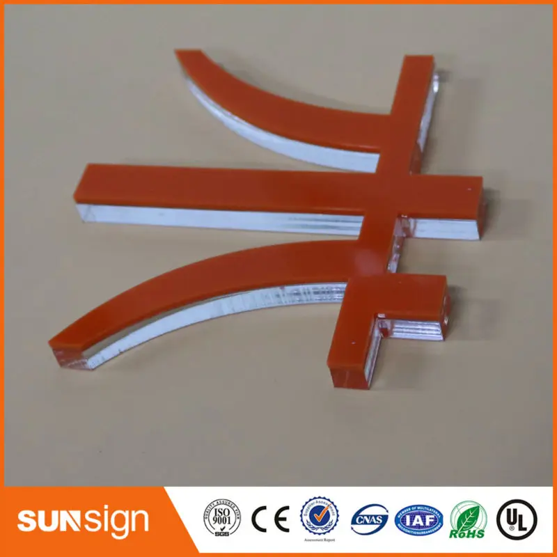 Sunsign современный дизайн прозрачные 3D акриловые буквенные вывески для продажи