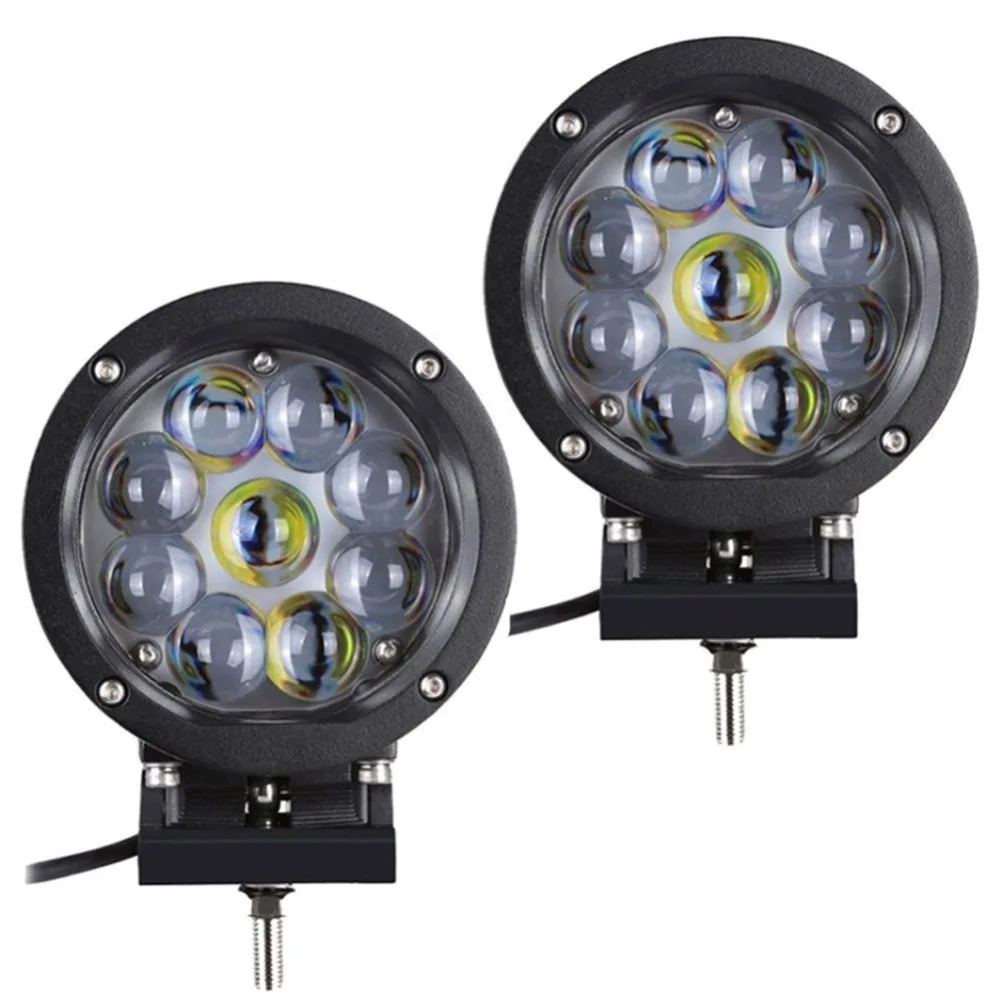 

2pcs 5inch 45W LED Round Work Spot Light Offroad Driving Car Light 3800 Lumen for SUV ATV Truck Car boat engineering mining