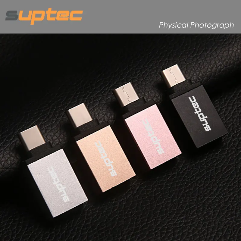 Suptec Тип USB-C мужчина к USB 3.0 Тип c OTG адаптер конвертер USB C разъем для MacBook Samsung S8 oneplus 3 Huawei P10 Meizu