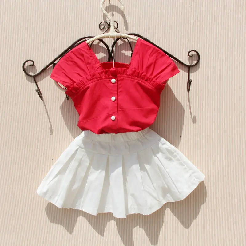 Блузки для девочек Новая летняя детская одежда Школьные топы подростков