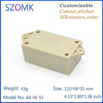 

10pcs a lot High quality abs material plastic junction Wall mounting design electronics case housing for pcb design