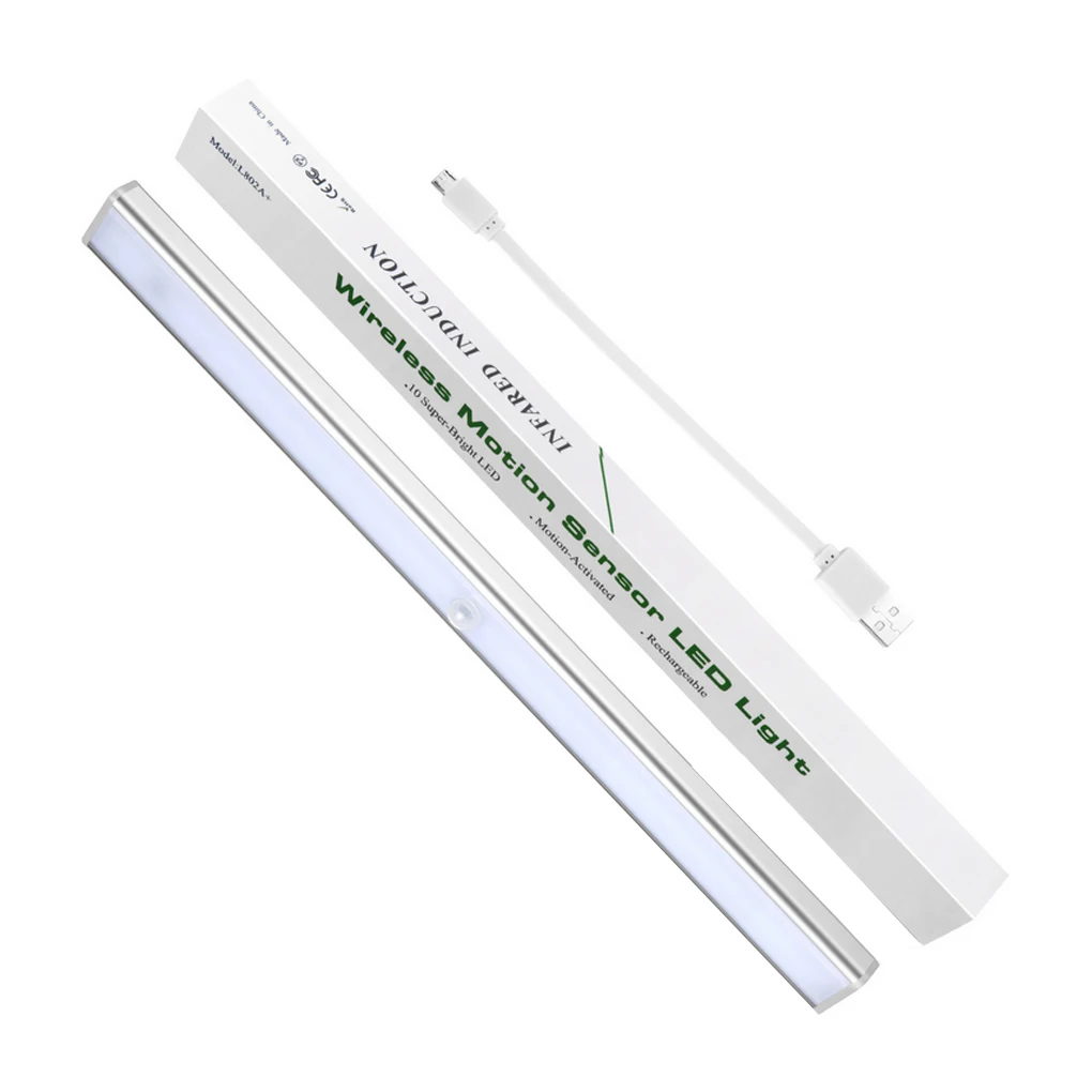 

1.2W USB 24 LED Motion Sensor Light Motion Nightlight Portable Security Closet Lamp for Closets Hallway Stairway