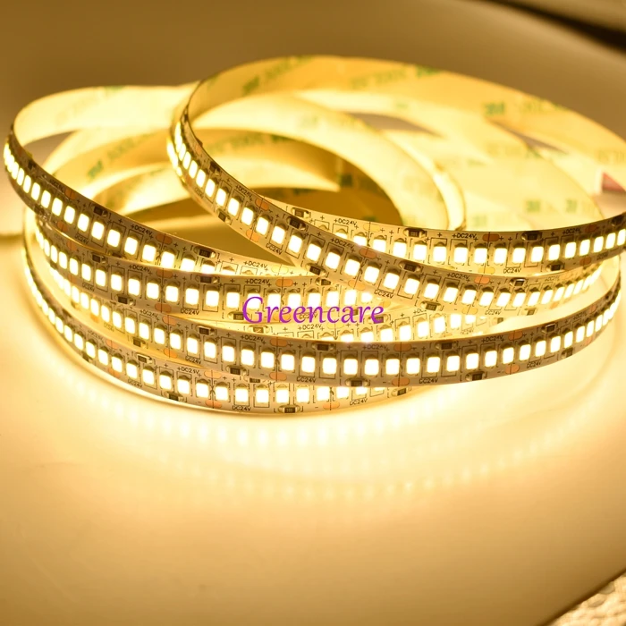 

10M/lot 4800Lm/M Super Bright 24V IP20 36W 2835 LED Strip 240 led Flexible stripe light ribbon 5M/Reel showcase led 3000-6000K