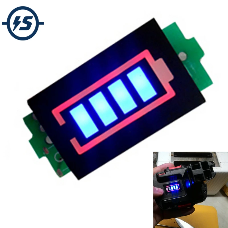 1 s 2 s 3 s 4 s Lithium-Batterie-Kapazitätsanzeige LED-Anzeigetafel Panel Tester