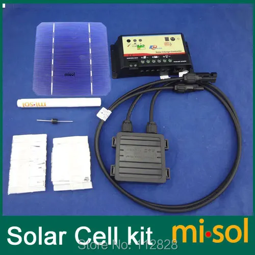 Mesmo para Painel Mono Células Solares Kit Faça Você Solar Regulador Barramento Tabbing Fio 40 Pçs 5×5