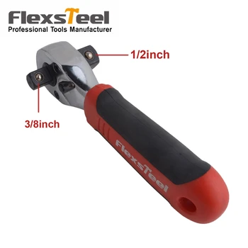 

1PC High Torque Ratchet Wrench for Socket 1/2" & 3/8" Drive 72 Teeth CR-V Quick Release Double-end Wrench Hand Repairing Tool