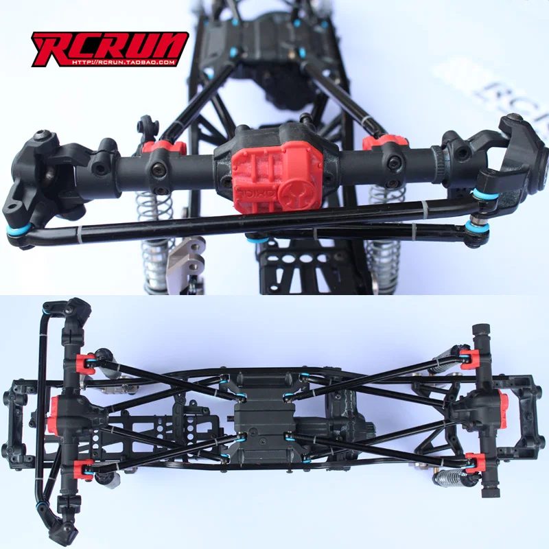 RCRUN 1: 9 альпинистский автомобиль SCX10 90046 47 металлический 4 шатун рулевая тяга
