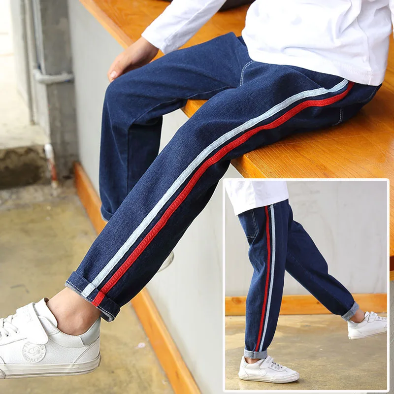 

Boy Jeans Limited Loose Solid Casual For Autumn Boys Jeans , Children's Fashion Jeans, for age 3 4 5 6 7 8 9 10 11 12 13 14 year