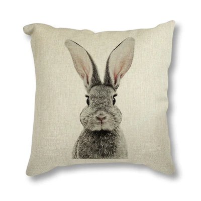 HTB1EhiYX2fsK1RjSszbq6AqBXXaV Animal Rabbit Deer Flower Crown Nursery Printed Decorative Cushion Cover Pillow Case Nordic Cushion Cover Sofa Car Decoration