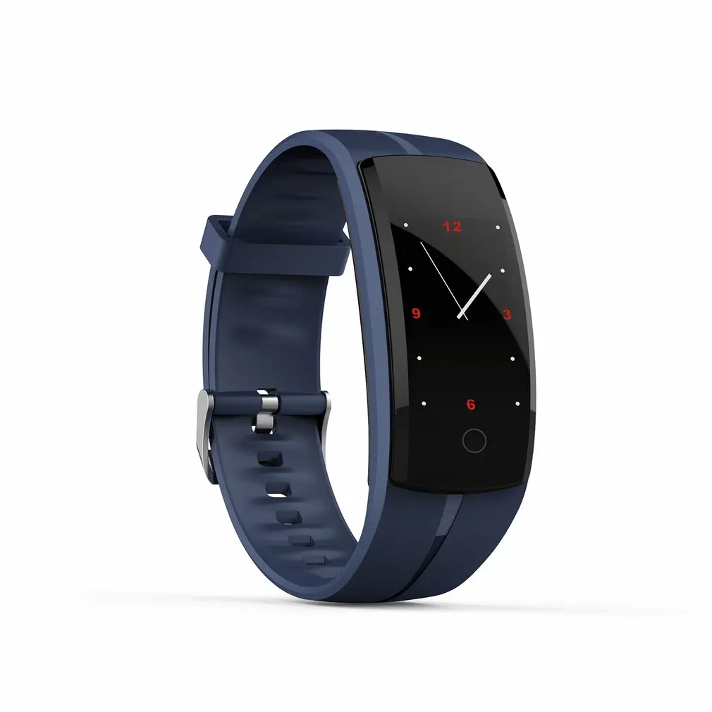Синий FIT21 3D Сенсор Smartband OLED Цвет Экран версия IP68 Водонепроницаемый браслет Плавание оснащены монитором, определяет сердечный ритм, Smartband для Android - Цвет: Синий