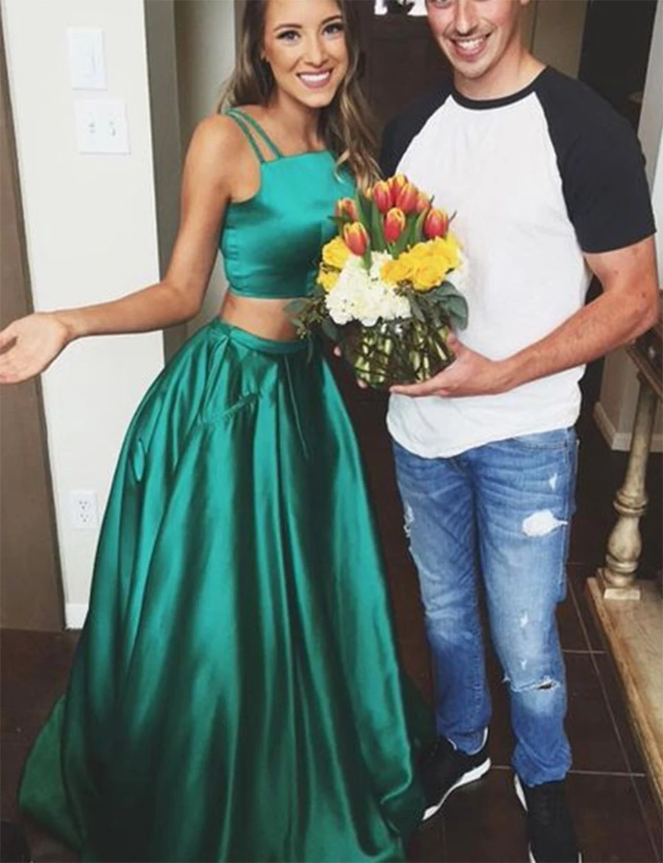 Dark Green Homecoming Dress