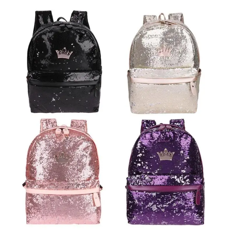 ساطع الترتر على ظهره النساء 2019 Sac سفر صغيرة ، Backbag الترفيه الاتجاه المدرسة أكياس للمراهقات بولسا الأنثوية