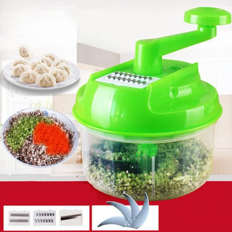  Vegetable Cutter Hand Speedy Chopper Spiral Slicer Meat Fruit Shredder Slicer Crusher Grater Kitchen Tools 