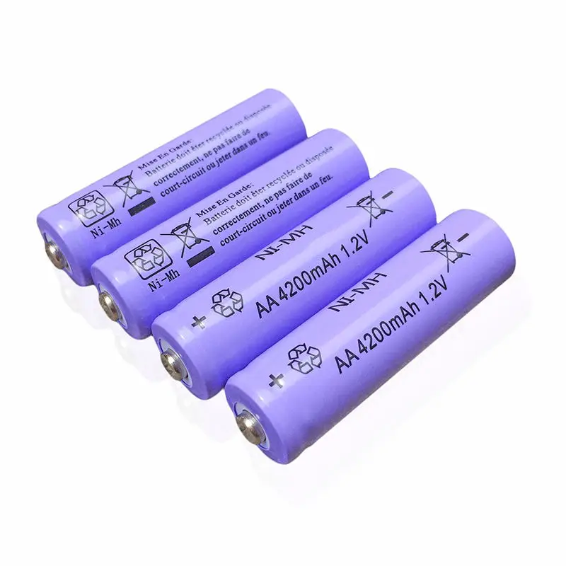 2/4/10/16/30 шт AA 2A aa 1 2 V 5 #4200 mah аккумуляторная батарея ni mh игрушки часы фонарик