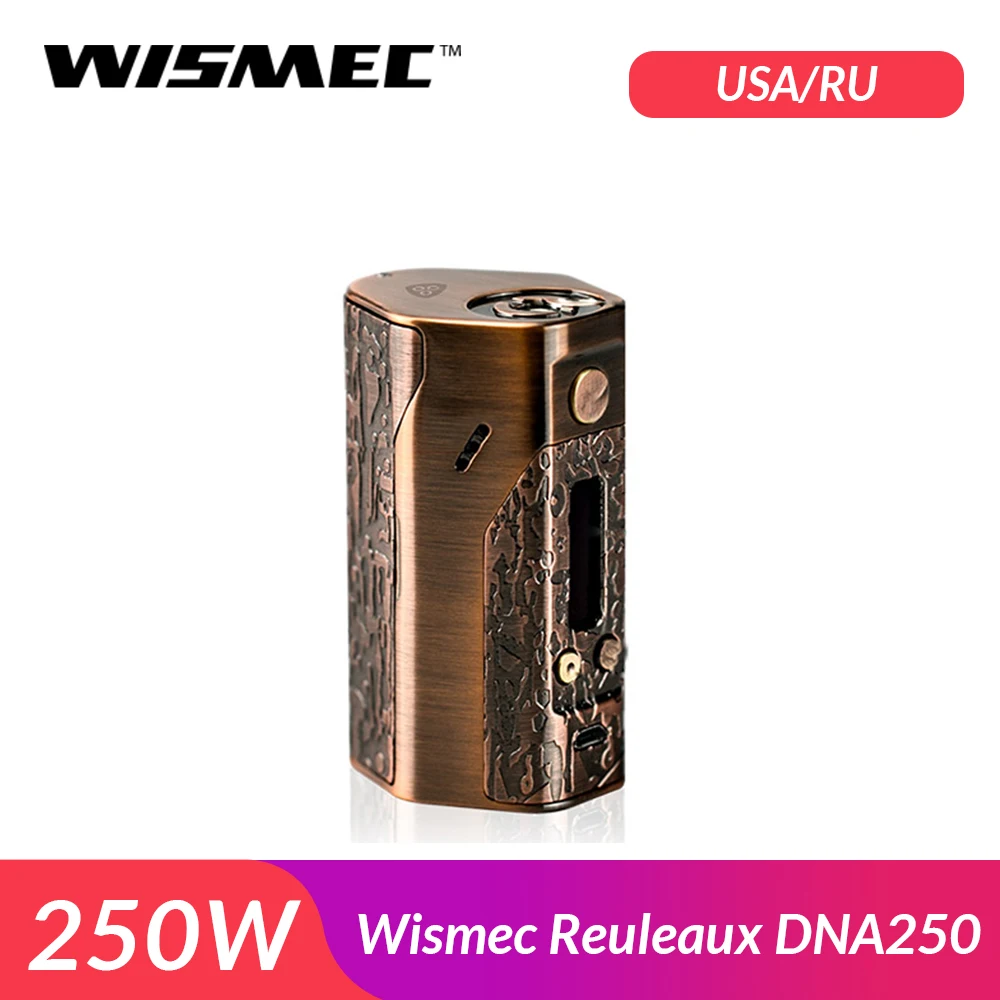 Оригинал Wismec Reuleaux Evolv DNA250 (ограниченная версия) бокс мод с 3 шт. аккумуляторов 18650