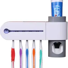 3-в-1 Диспенсер зубной пасты, для зубной щетки держатель Зубная щётка дезинфектор стерилизатор очиститель хранения держатель Прямая ap1220
