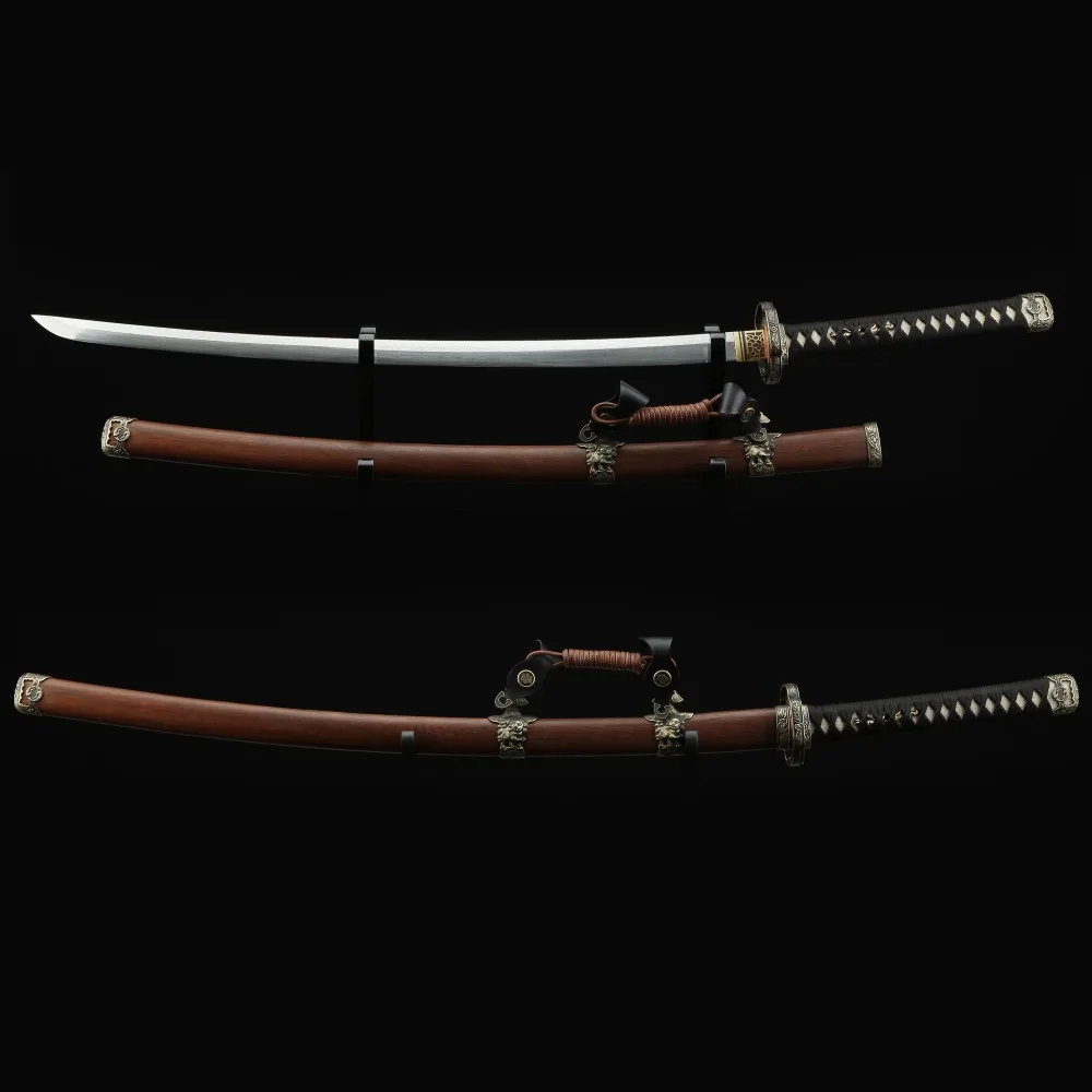 Меч Тачи, 41 дюймов полностью ручная работа, высокопрочная сталь, настоящий японский самурайский меч катана с ножнами, палисандр