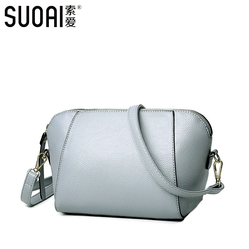 SUOAI 2018 New Summer Style Women Shell Bags Fashion Pu Female Shoulder Bag Girls Party Messenger Bags SUOAI 2018 New Summer Style Women Shell Bags Fashion Pu Female Shoulder Bag Girls Party Messenger Bags