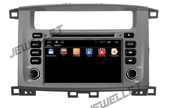4 ядра 1024*600 HD экран Android 9,0 автомобильный DVD gps радио навигация для Toyota Land Cruiser 100