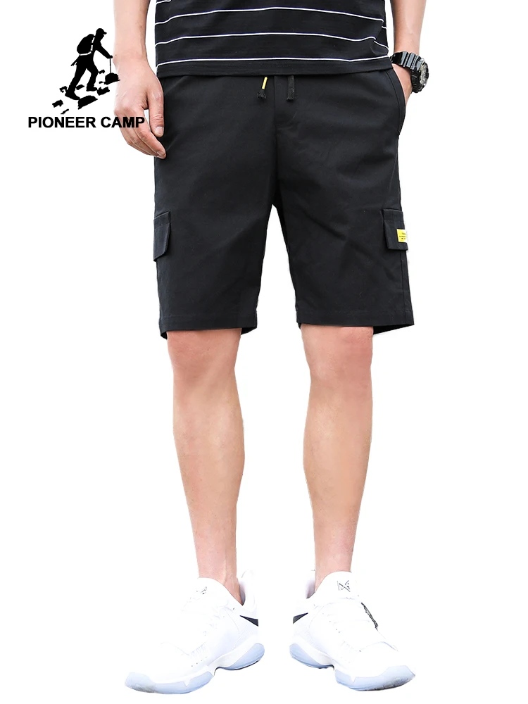 Пионерский лагерь, высокое качество, мужские повседневные карго шорты, тактические шорты, мужские хлопковые свободные рабочие шорты с фальшивым карманом ADK908121