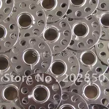 Бытовая катушка для швейной машины, металлические бобины, 10 шт./партия, с высотой 11,7 мм и OD 20,58 мм, отличное качество, для певицы, Brother, Juki