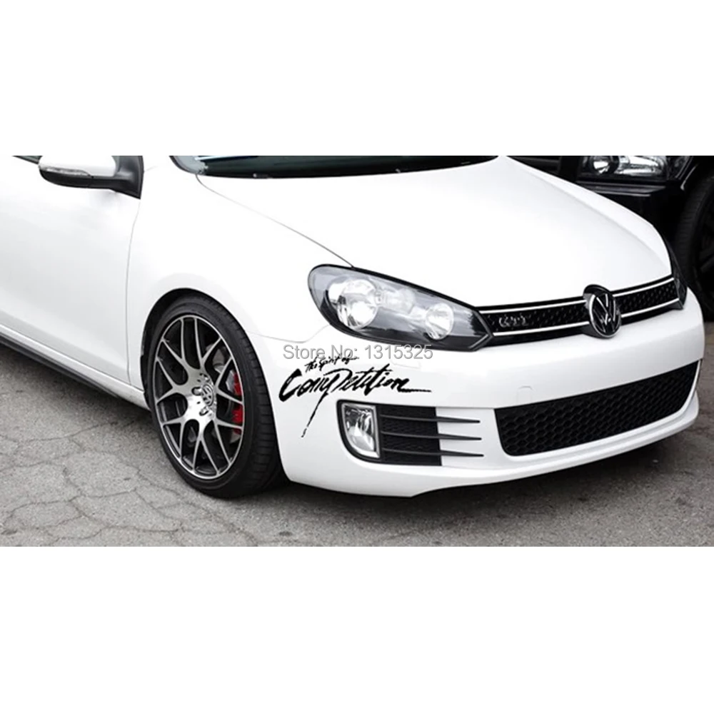 Наклейка на автомобиль Aliauto Spirit Of Competition наклейка для Volkswagen Polo GTI Golf 4 5 6 7 Passat b5 B6 b8