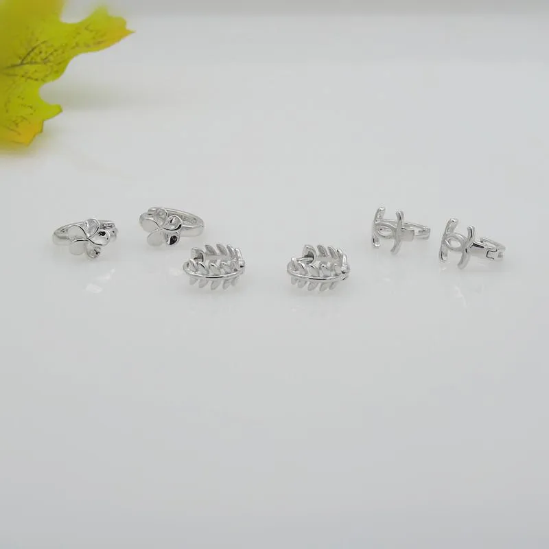 Серьги из серебра 925 пробы Bauhinia с буквенным принтом женские серьги стерлингового