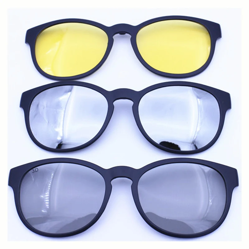 

Model No TJ001 single clipping TAC polarized wayframe sunglasses lenses for myopia hyperopia eyeglasses extra clip on sunlens