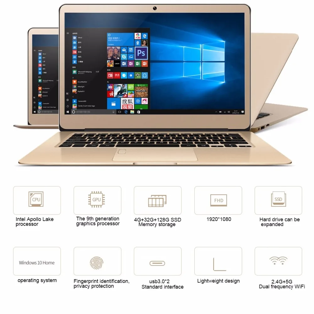 Ноутбук ONDA Xiaoma 31 13 3 дюйма 4 Гб ОЗУ 32 ГБ + 128 SSD ПЗУ Windows 10 четырёхъядерный процессор