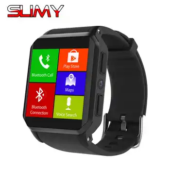 

Slimy KW06 Smart Watch 1.54 Inch MTK6580 Quad Core Android 5.1 OS 3G Smart Watch 460mAh 0.3 MP Camera Wristwatch Heart Rate