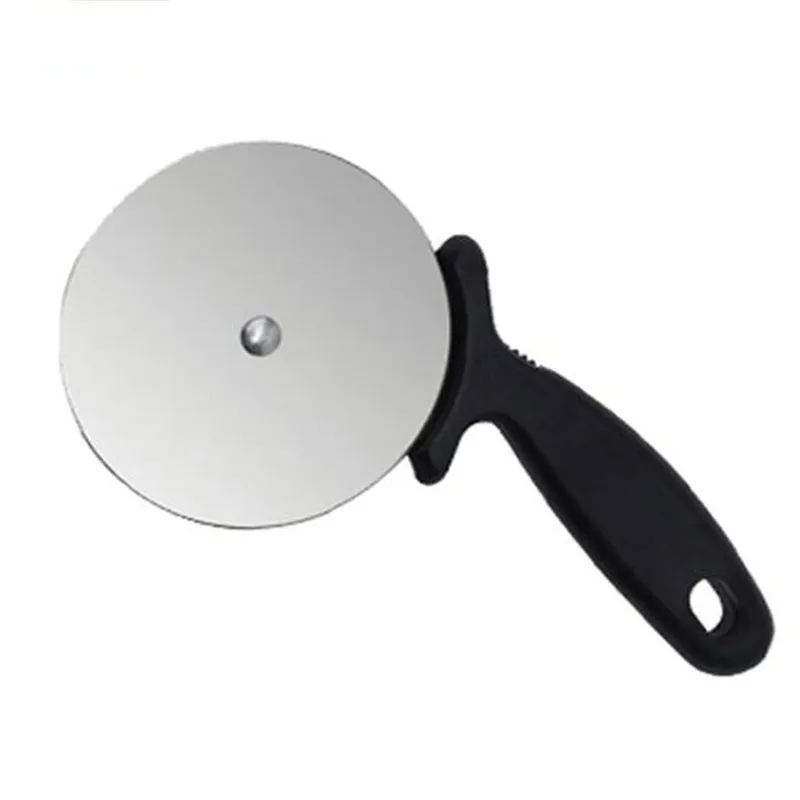 Креповый нож из нержавеющей стали, инструменты для выпечки пиццы, большая резиновая ручка, колесо для пиццы, круглое вращающееся специальное колесо, резак для резки