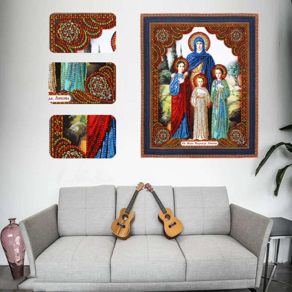 

Special Shaped Diamond Painting DIY 5D Partial Drill Cross Stitch Kits Crystal R Diamond Drawing Diamond Fashion novel