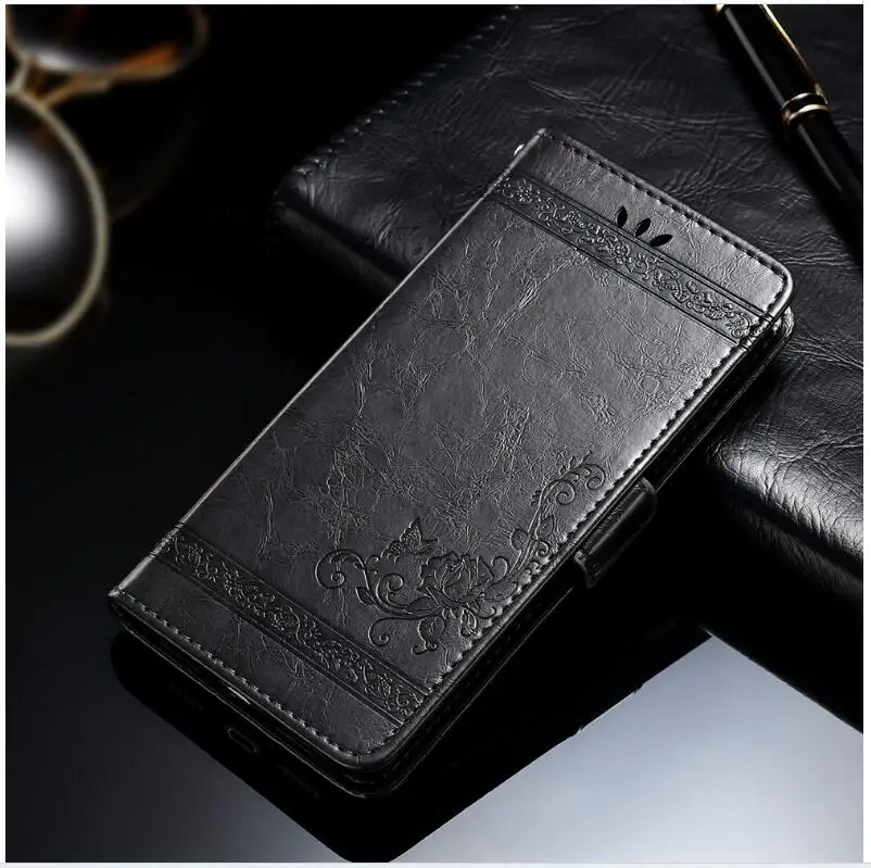 

For Sony Xperia XA2 Plus Vintage oil wax mobile phone leather case business card support