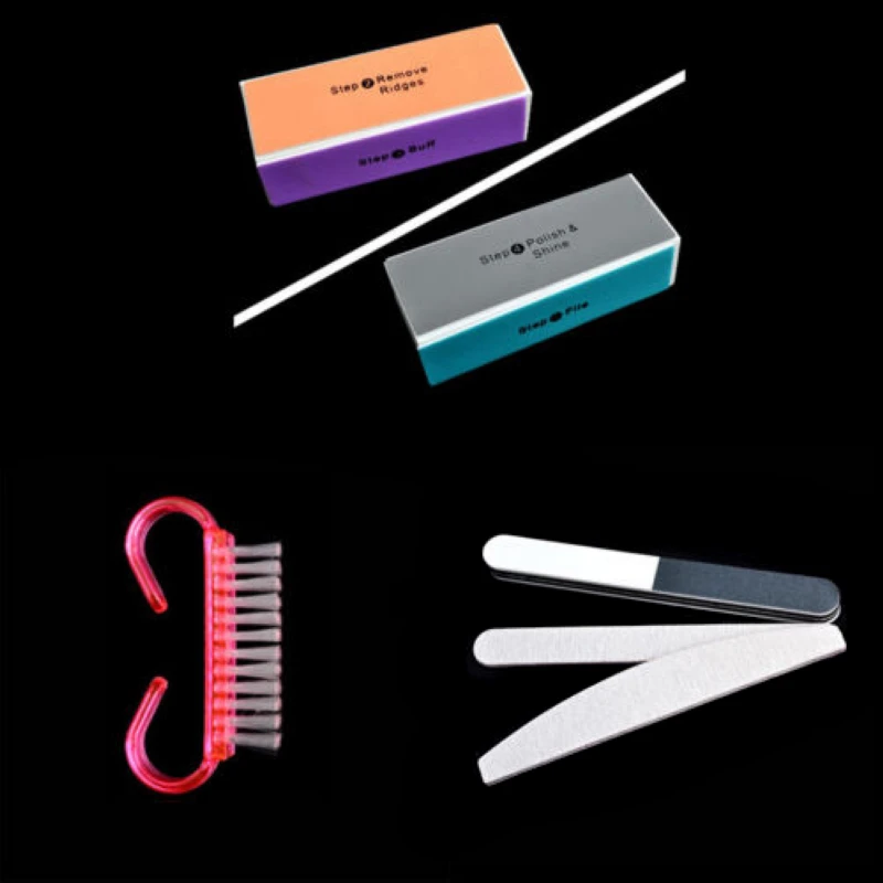 Shellhard 5pcs/set Nail Buffer Block High Quality Nail Art File Set Salon Polish Sanding Pedicure Manicure Tool
