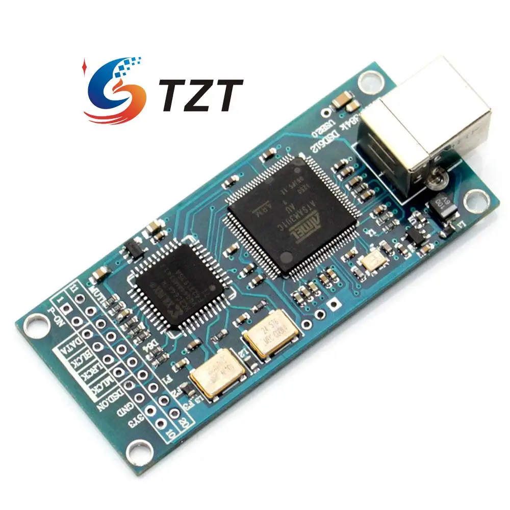TZT HIFI Combo384 USB к I2S цифровой интерфейс обратитесь Amanero IIS поддержка DSD512 32bit 384K выход